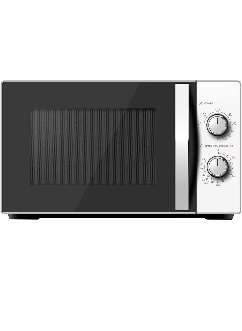 20L M Series Solo Microwave Oven, Manual, 20 L 700 W MW-MM20P(WH)-P White/Black