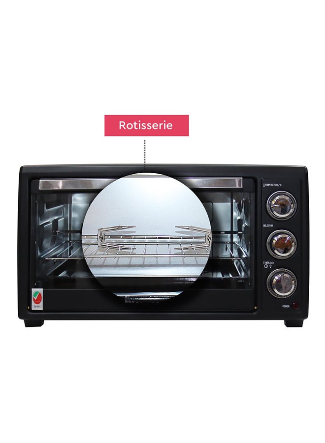 Electric Oven Black 35 Litres 1500W Stainless Steel Heating Element Rotisserie With Timer NEO36 35 L 1500 W NEO36 Black