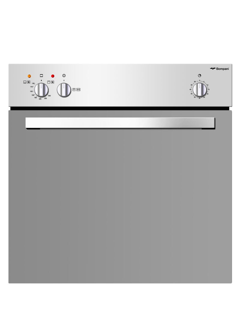 Gas Oven With Grill, Built In Type Size 60x60 Cm 65 L 2500 W BO243JC Silver