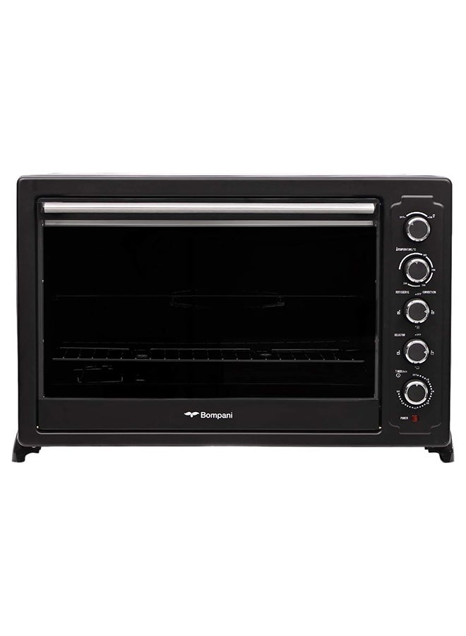 Electric Oven - Convection Grill, Rotisserie, And Timer, Stylish Black Stainless Steel Design With Heat-Resistant Glass Window 120 L 2800 W BEO120 Black