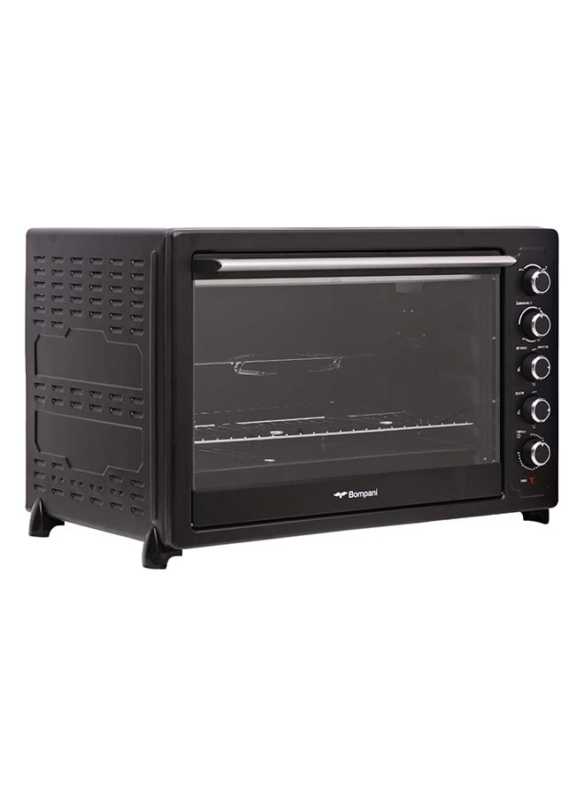 Electric Oven - Convection Grill, Rotisserie, And Timer, Stylish Black Stainless Steel Design With Heat-Resistant Glass Window 120 L 2800 W BEO120 Black