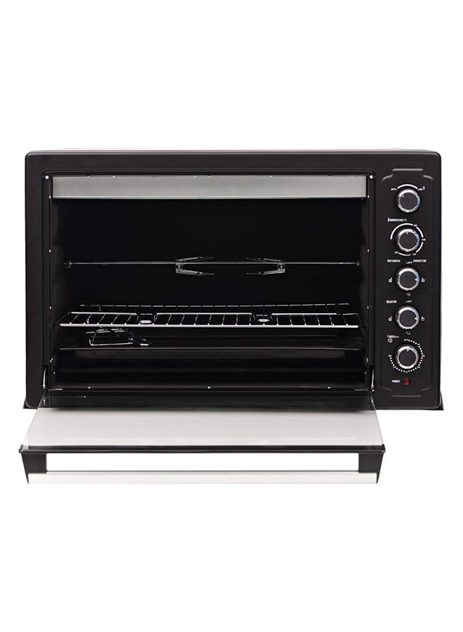 Electric Oven - Convection Grill, Rotisserie, And Timer, Stylish Black Stainless Steel Design With Heat-Resistant Glass Window 120 L 2800 W BEO120 Black