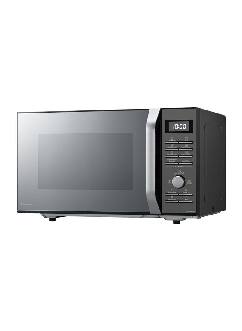 4 In 1 Convection Microwave Oven With Healthy Air Fryer Menus 27 L 900 W NN-CD67MBKPQ Black Half Mirror