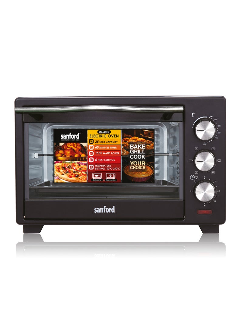 SANFORD ELECTRIC OVEN 25.0 LITRE 1380 WATTS 25 L 1500 W SF3601EO BS Multicolour