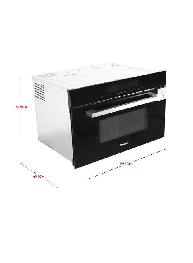 34L Built-in Microwave Oven, Touch Control Black Face, Stainless Steel Cavity, Microwave, Grill, Convection, End Signal & Child Safety Lock, 30 Seconds Quick Start, 10 Auto Menus, 5 Power Levels, 1100W Grill & 2300W Convection Power 34 L 1100 W NMO34BI Black