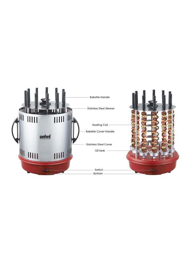 Rotary Barbeque Grill 1500W 1500.0 W SF5950RBQ BS Silver