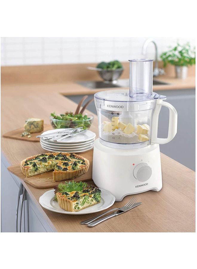 Multipro Compact Food Processor 1.2 L 800.0 W FDP303 White/Clear