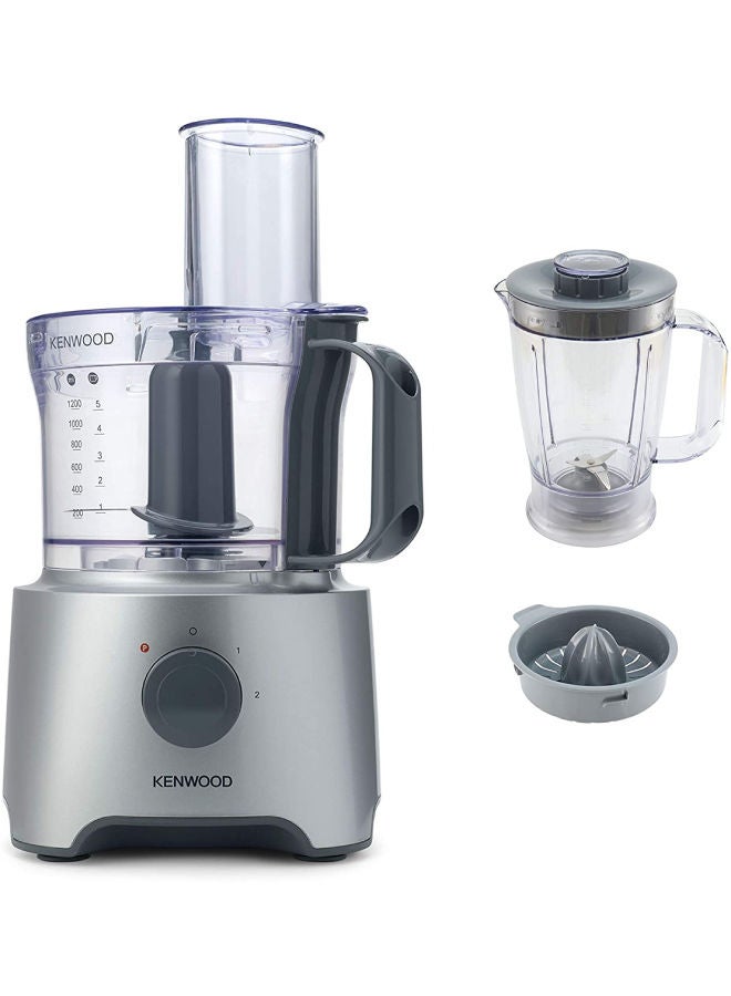 Multiplier Compact Food Processor FDP304S1 Silver/clear