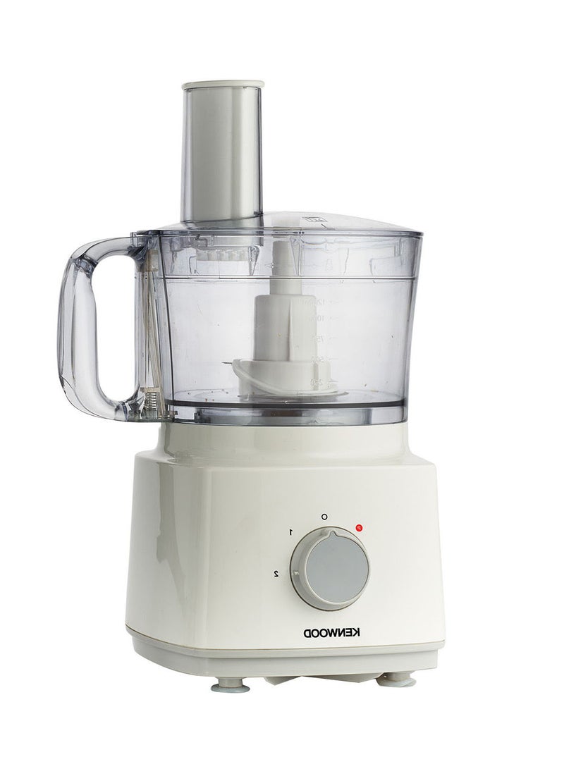 Food Processor Multi-Functional With 3 Interchangeable Disks, Blender, Whisk, Dough Maker Bowl 2 L 750 W FDP03.C0WH White