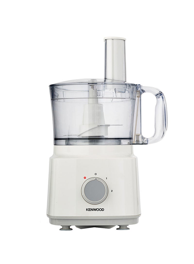 Food Processor Multi-Functional With 3 Interchangeable Disks, Blender, Whisk, Dough Maker Bowl 2 L 750 W FDP03.C0WH White