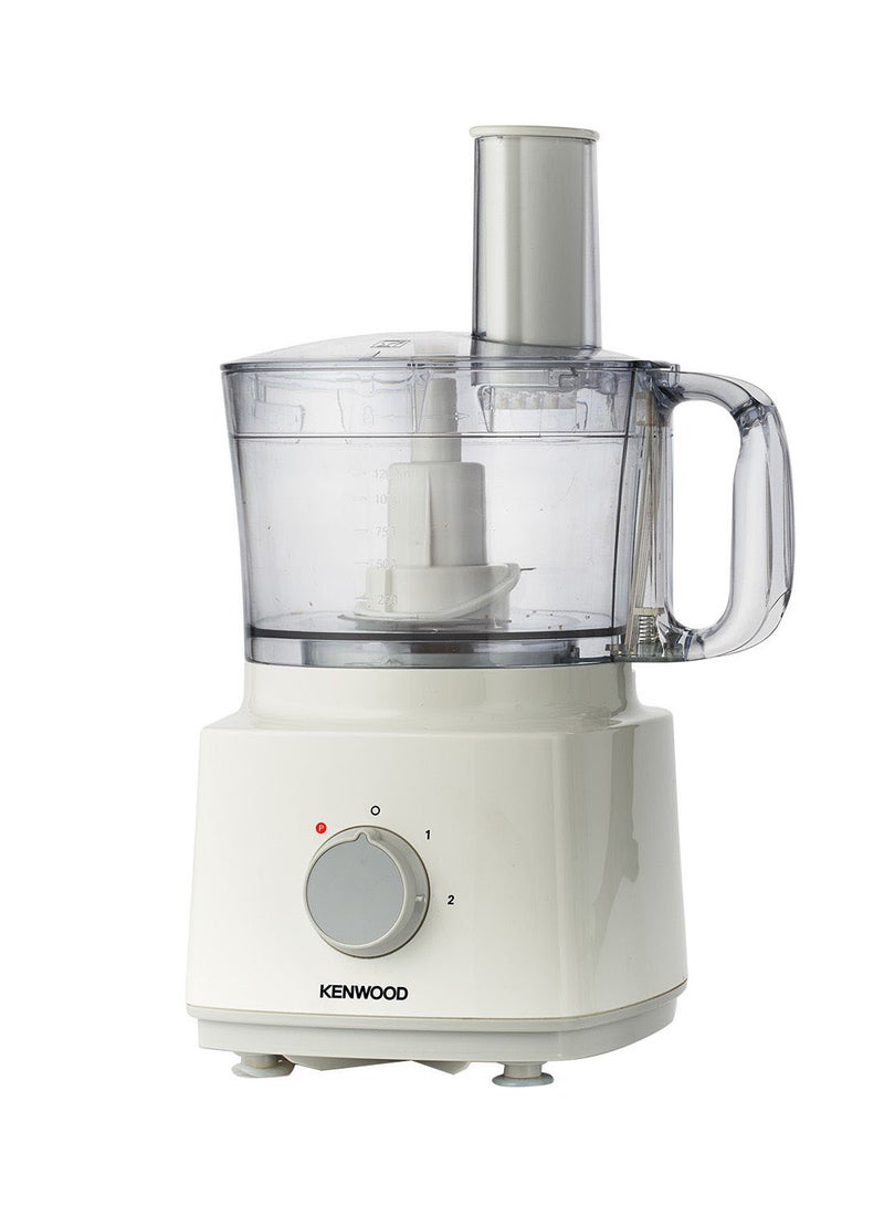 Food Processor Multi-Functional With 3 Interchangeable Disks, Blender, Whisk, Dough Maker Bowl 2 L 750 W FDP03.C0WH White