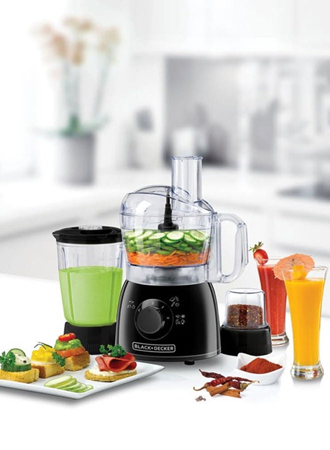 Food Processor 29 Functions 4-in-1 (Blender + Grinder + Dough Maker + Food Processor) 1.2 L 400.0 W KR42-B5 Black