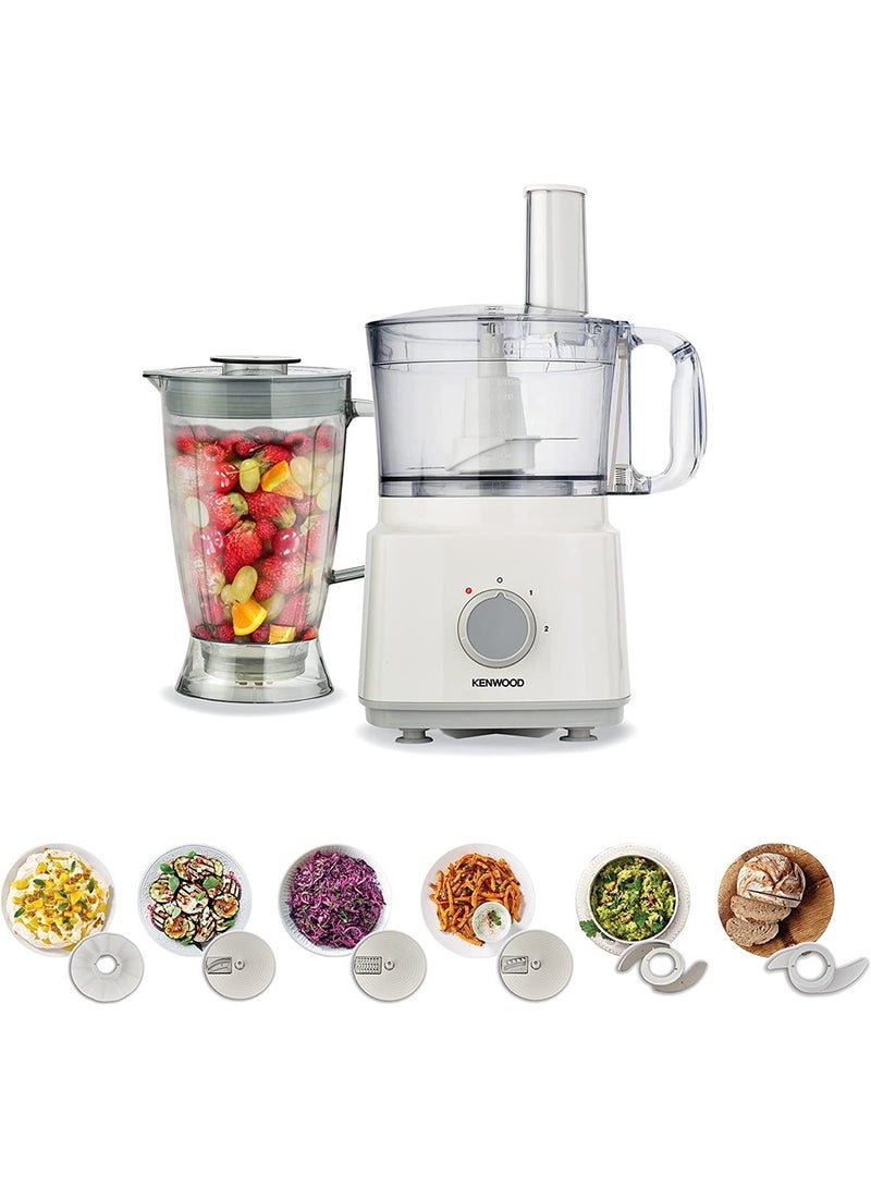 Food Processor, Blender, Whisk, Dough Maker 2 L 750 W FDP03.C0WH White