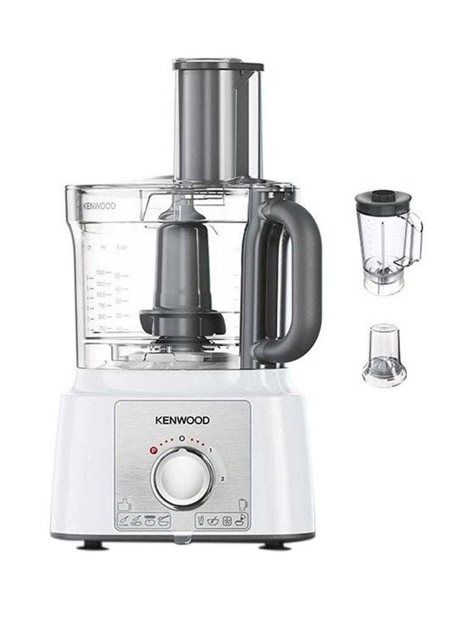 Premium Food Processor 1.5 L 1000 W FDP65.750WH White/Grey