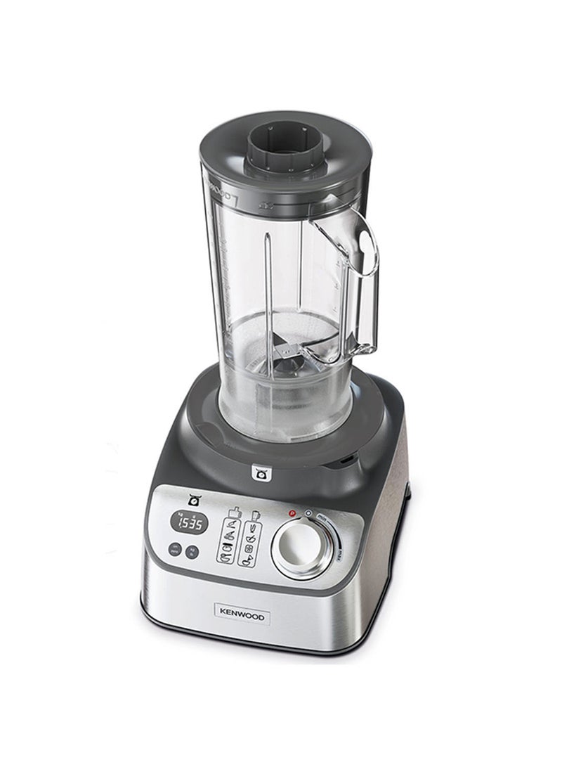 Food Processor With Blender, Grinder Mill, Dual Metal Whisk, Dough Maker, Citrus Juicer, Express Serve/Salad Maker, Kitchen Scale/Weighing Tray 1000 W FDM71.690SS silver