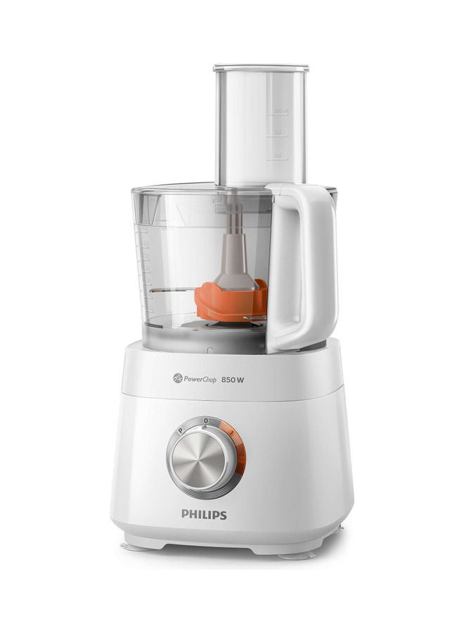 Compact Food Processor 850 W HR7520/01 White