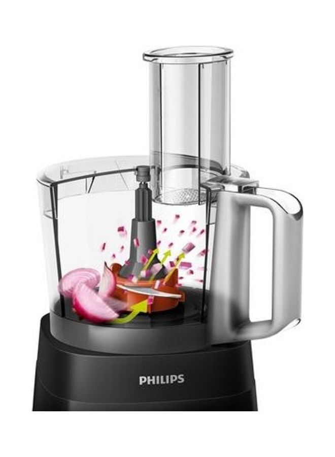 Food Processor 5000 Series - 2 Speeds, 6 Accessories including 1.5L Bowl & 1.5L Blender Jar, 1.5 L 750 W HR7302/90 Black