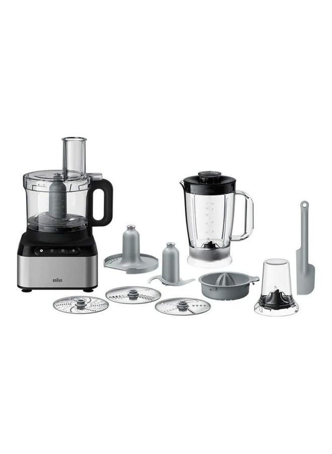 Food Processor, Citrus Press, Spatula,Dough Tool, Plastic Multi Mill. 2.1 L Bowl Capacity, 800 W FP 3233 Black