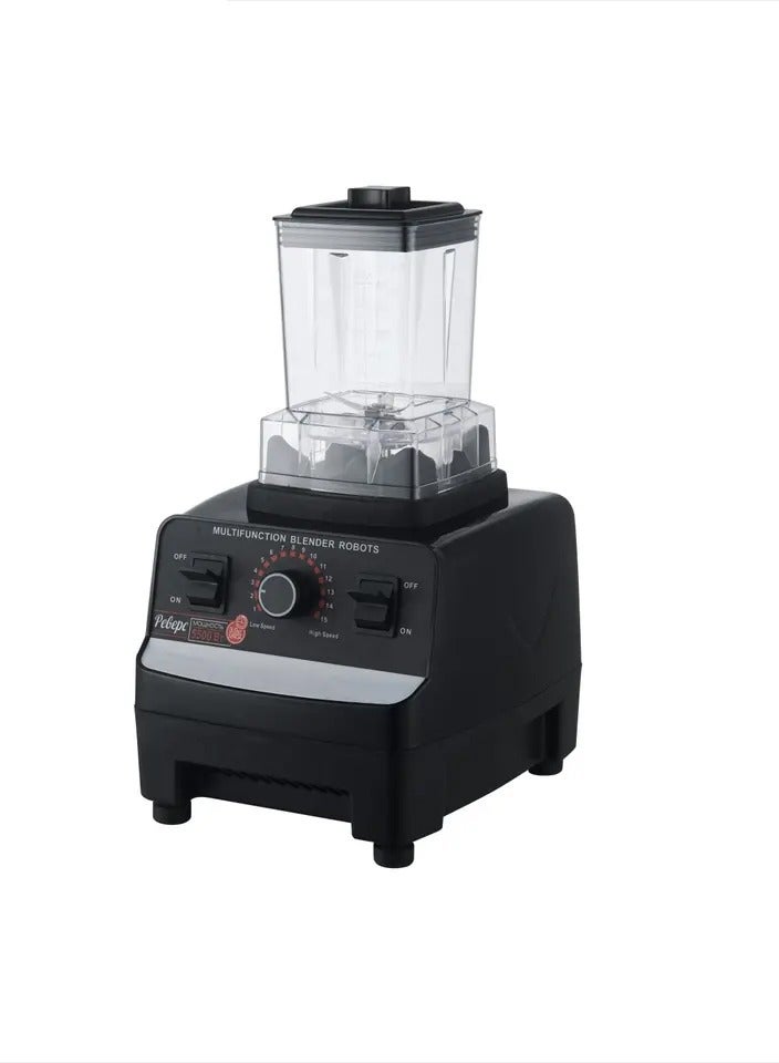 Double Cup Electric Silver Crest Commercial Blender
15-Speeds Multifunctional Countertop Blender Ice Shaver Food Grinder 2.5L 4500W SC-1589 Black Red