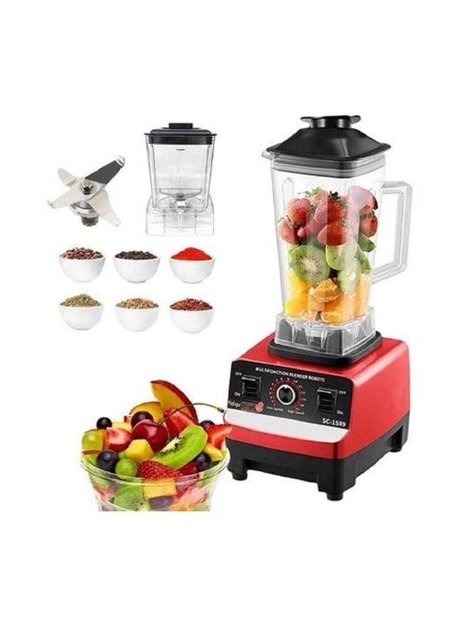 Silver Crest 4500w Heavy Duty Commercial Grade Blender With 2 Jars ( Multicolour )