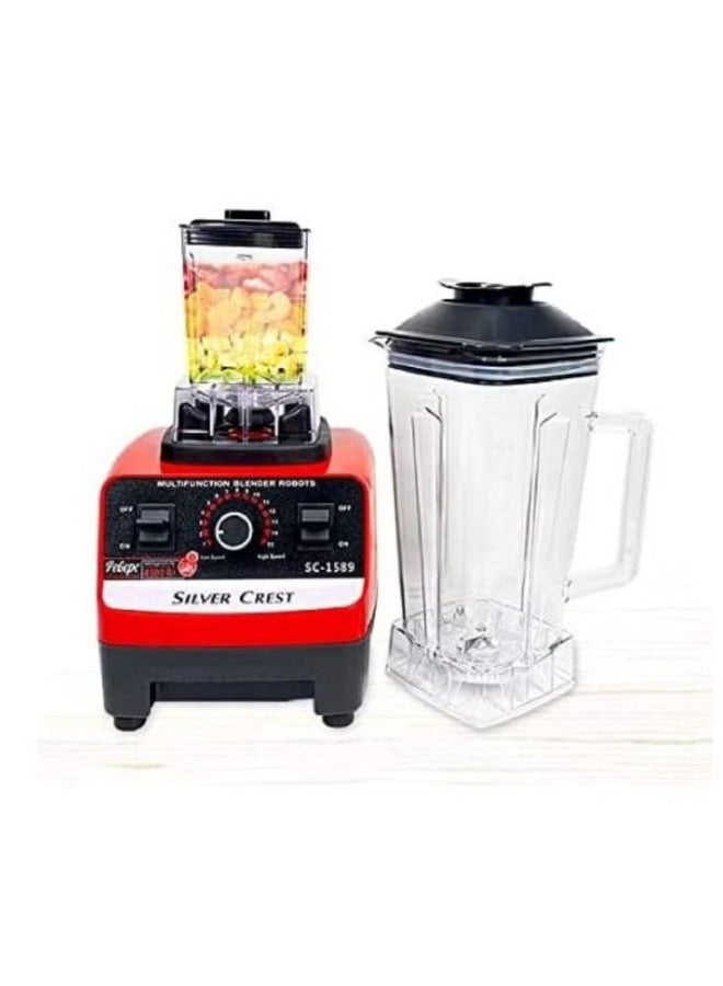 Silver Crest 4500w Heavy Duty Commercial Grade Blender With 2 Jars ( Multicolour )