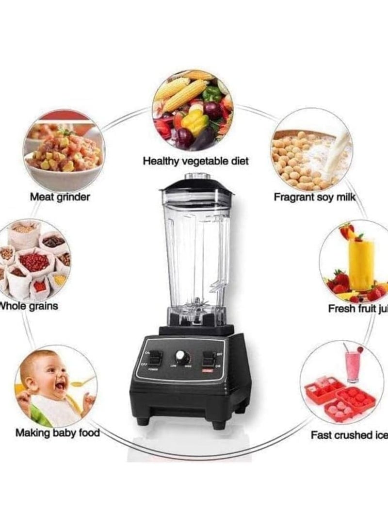 Silver Crest 4500W Heavy Duty Commercial Grade BlenderMultifunctional  Juicer Mixer with 2 Jars SC 1589 Dishwasher Safe, Stainless Steel Blades Fruit Processor, Grinder, Smoothie Maker