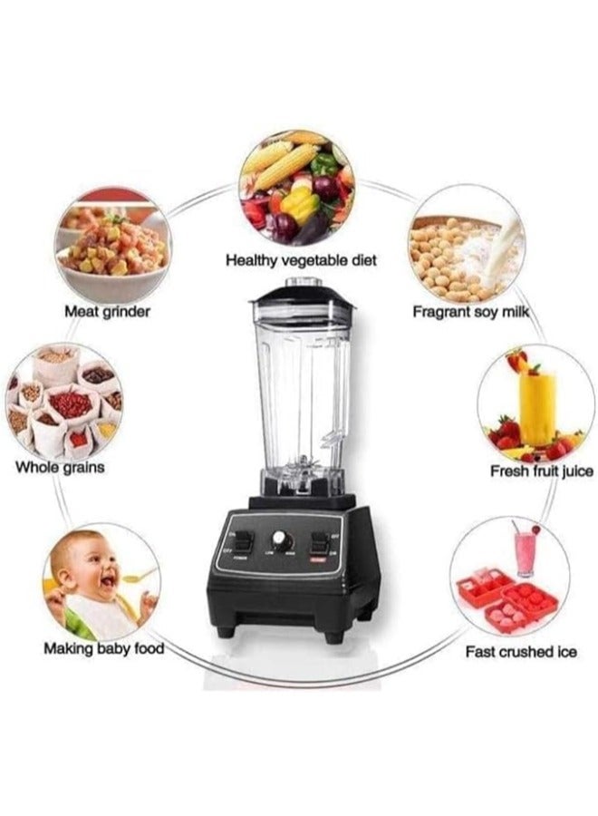 Silver Crest 4500W Heavy Duty Commercial Grade BlenderMultifunctional  Juicer Mixer with 2 Jars SC 1589 Dishwasher Safe, Stainless Steel Blades Fruit Processor, Grinder, Smoothie Maker