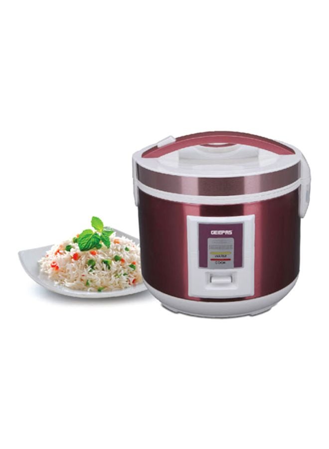 Multifunctional Automatic Rice Cooker with Stainless Steel Body & Non-Stick Inner Pot 1.5 L 708 W GRC4328N Red