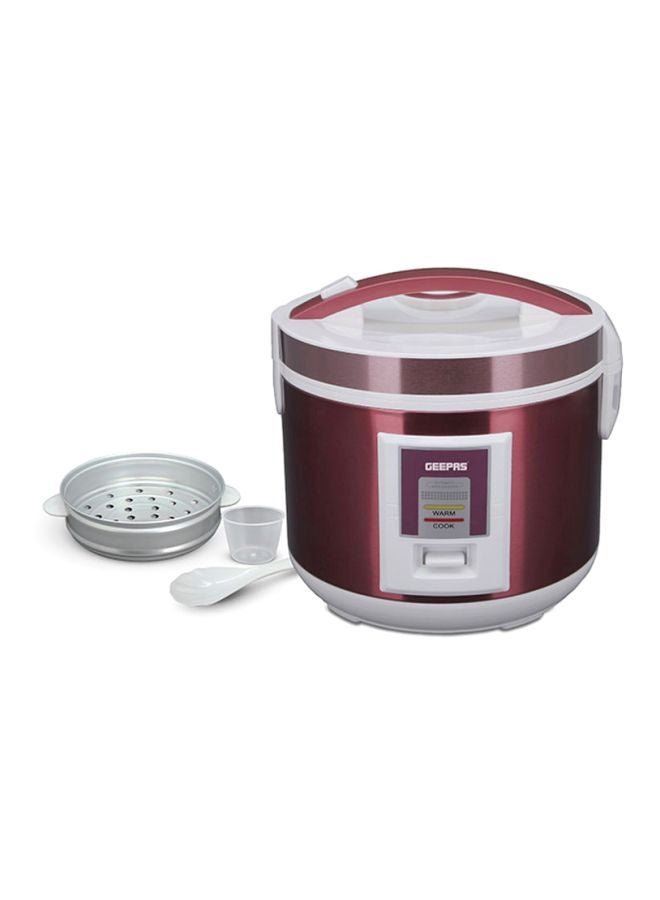 Multifunctional Automatic Rice Cooker with Stainless Steel Body & Non-Stick Inner Pot 1.5 L 708 W GRC4328N Red