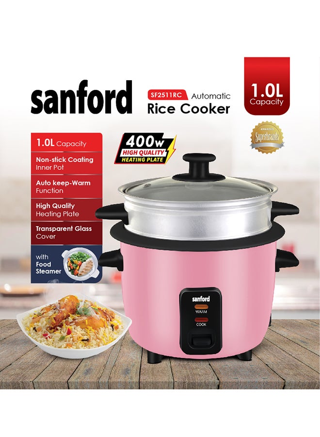 RICE COOKER 1 L 400 W SF2511RC-1.0L BS Black, White, Blue ,Red