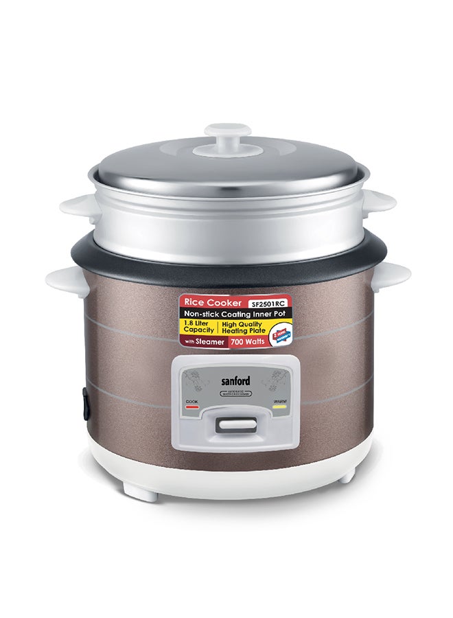 RICE COOKER 1.8 L 700 W SF2501RC-1.8L BS PINK, BROWN,GREY