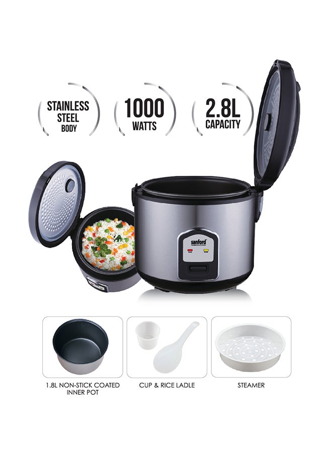 RICE COOKER 2.8 L 1000 W SF1196RC-2.8L BS BLACK