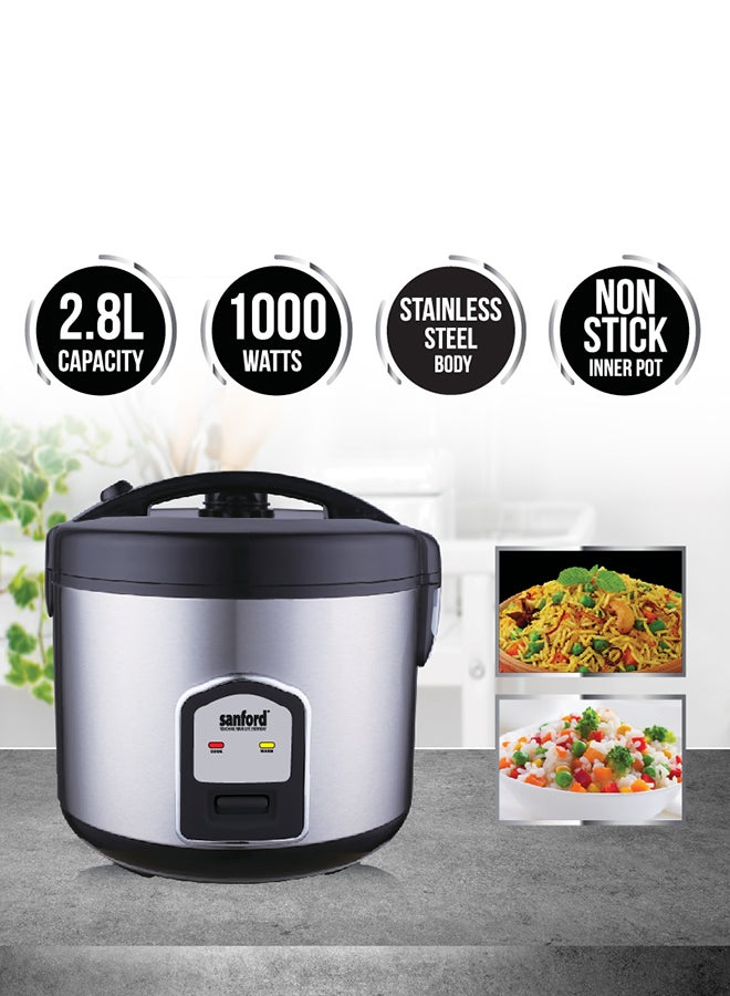 RICE COOKER 2.8 L 1000 W SF1196RC-2.8L BS BLACK