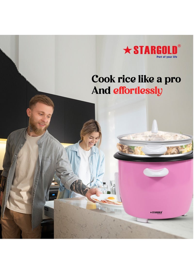 Electric Rice Cooker 1.8 Liter Automatic 700W Multi Cooker for Healthy Cooking