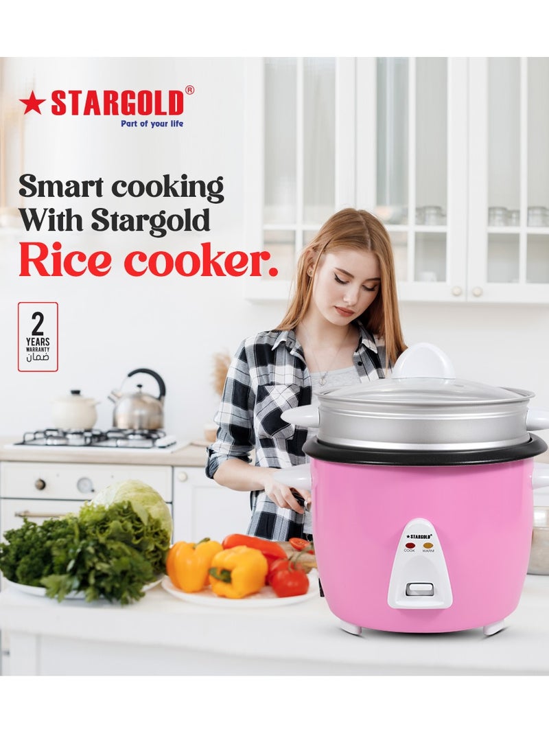 Electric Rice Cooker 1.8 Liter Automatic 700W Multi Cooker for Healthy Cooking