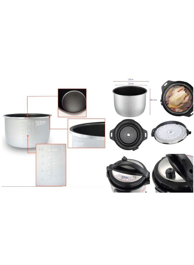 13 Liters Stainless Steel Multifunctional Electric Pressure Cooker WTR-1308 (2 years Warranty)