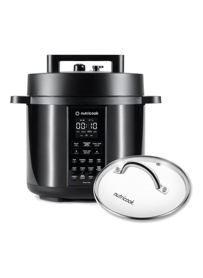 Smart Pot 2, 9 In 1 Electric Pressure Cooker With Glass Lid 6 L 1000 W SP204K Black