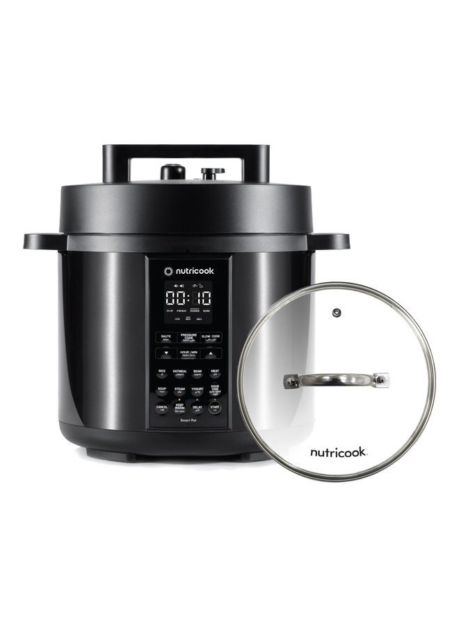 Smart Pot 2, 9 In 1 Electric Pressure Cooker With Glass Lid 6 L 1000 W SP204K Black