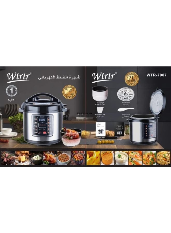 7L WTR-7007 Multifunctional Stainless Steel Electric Pressure Cooker