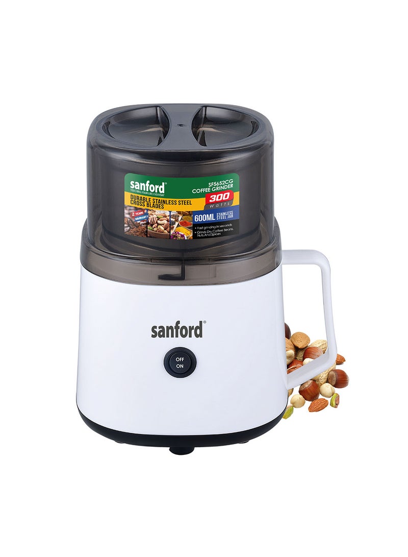 SANFORD COFFEE GRINDER 300WATTS 600 ml 300 W SF5652CG BS A White