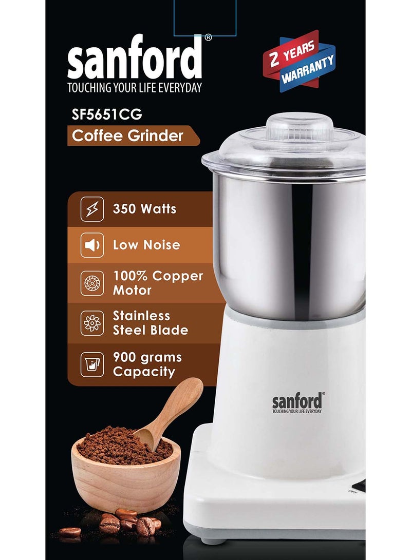 SANFORD COFFEE GRINDER 200 WATTS 0.9 kg 200 W SF5651CG BS White