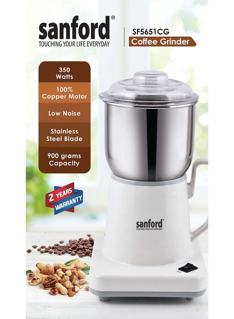 SANFORD COFFEE GRINDER 200 WATTS 0.9 kg 200 W SF5651CG BS White