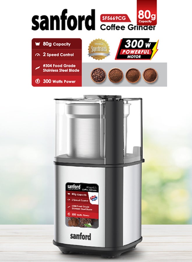 COFFEE GRINDER 0.8 kg 300 W SF5669CGC BS white,Grey