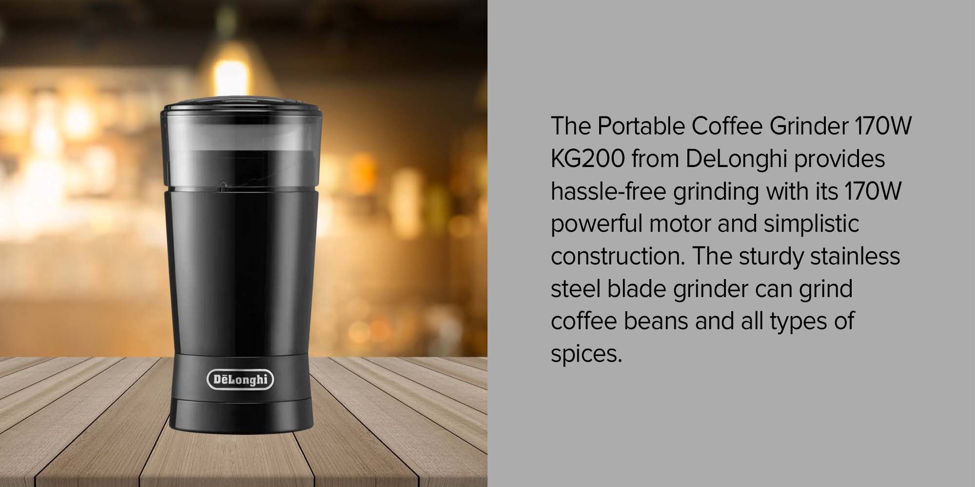 Portable Coffee Grinder 170.0 W KG200 Black