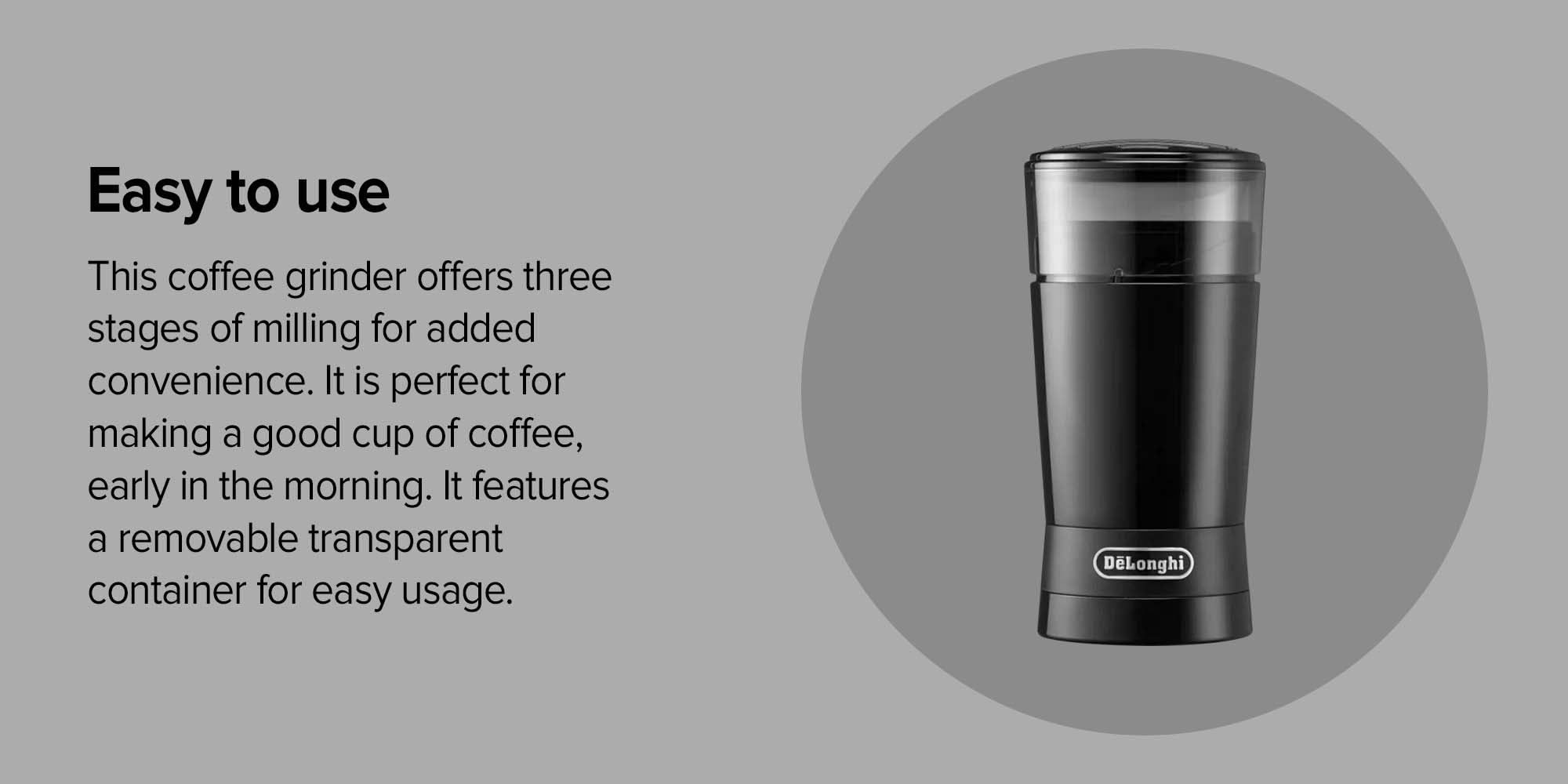 Portable Coffee Grinder 170.0 W KG200 Black