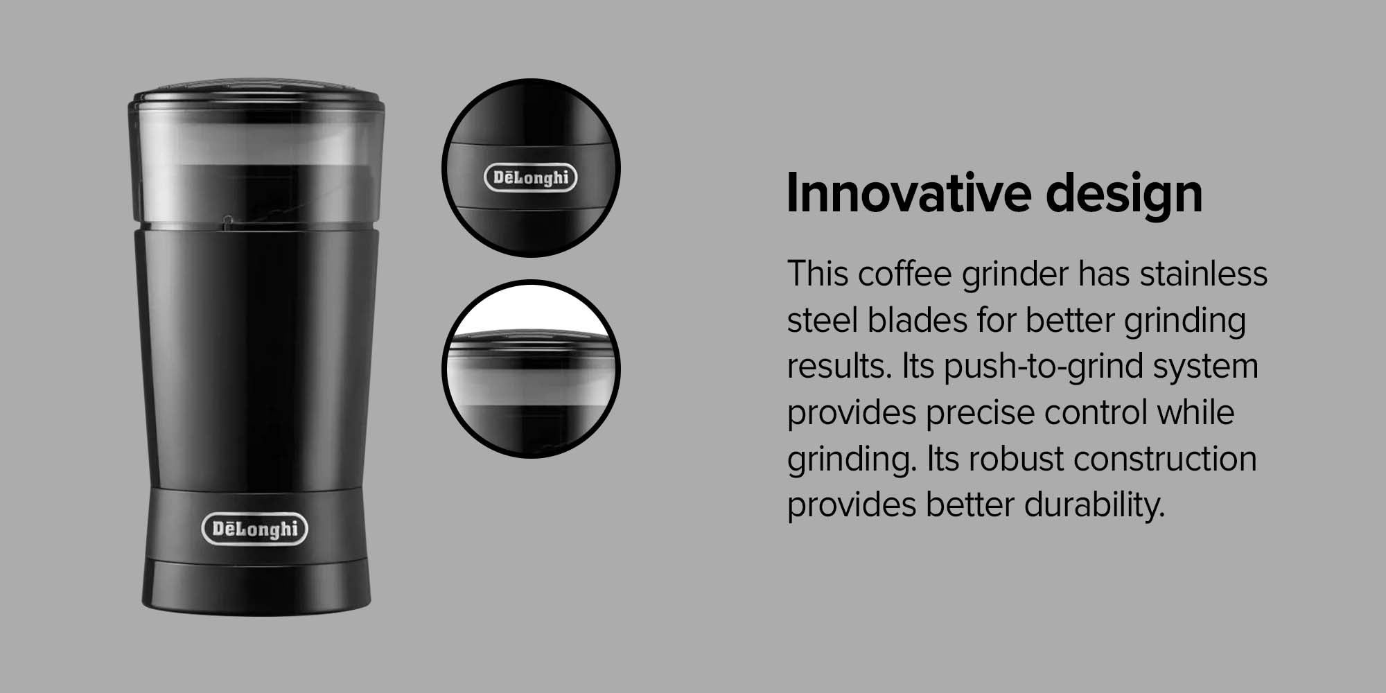 Portable Coffee Grinder 170.0 W KG200 Black