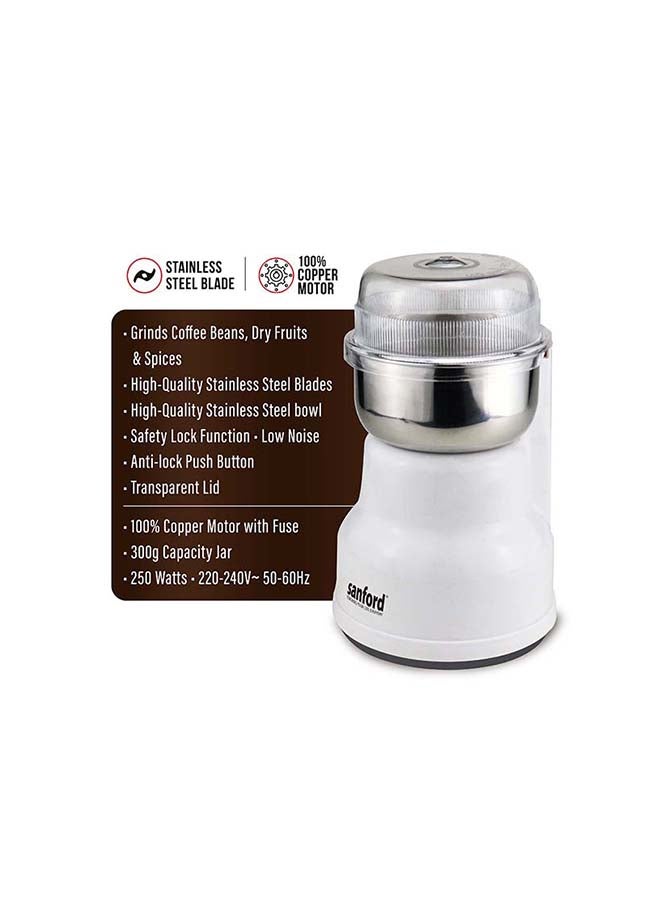 COFFEE GRINDER 250 WATTS 250.0 kW SF5658CG BS White