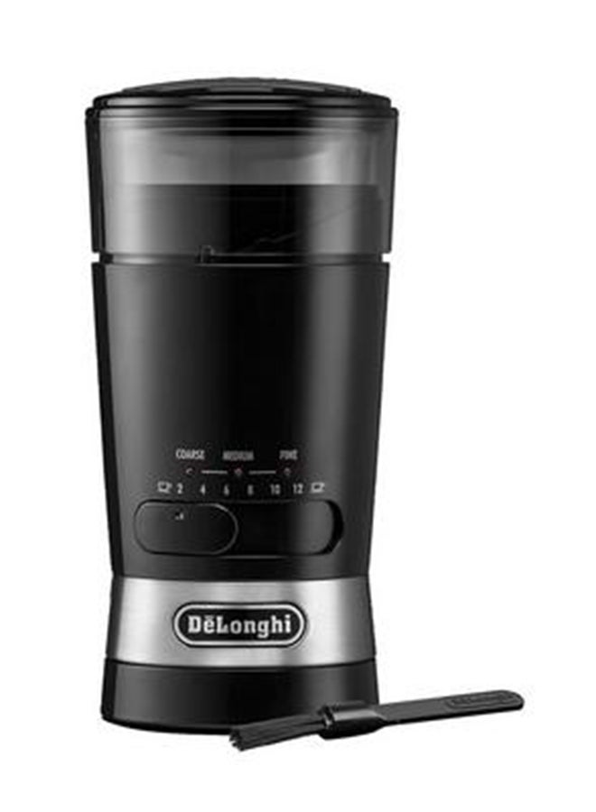 Coffee Grinder, Stainless Steel Blade & Electric Spice Mill, 12 Cups Capacity, 3 Grind Settings, 170 W KG210-BK Black