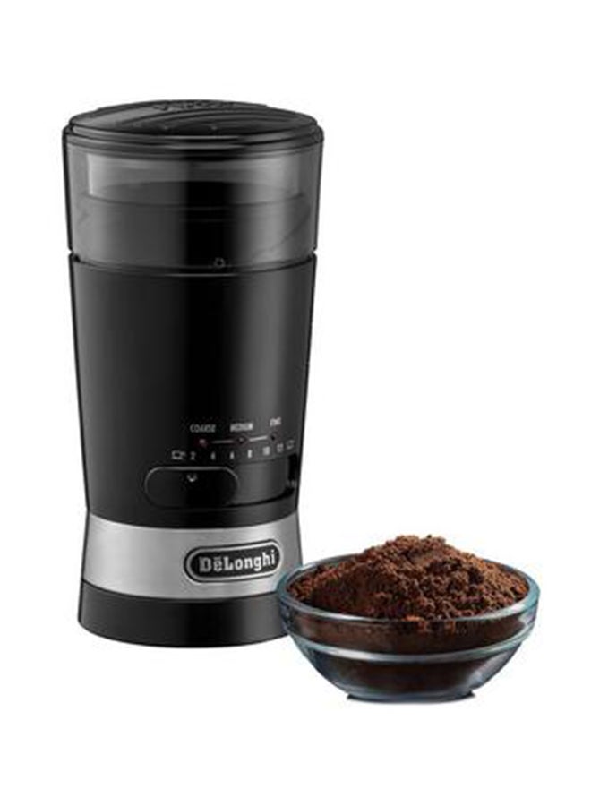 Coffee Grinder, Stainless Steel Blade & Electric Spice Mill, 12 Cups Capacity, 3 Grind Settings, 170 W KG210-BK Black