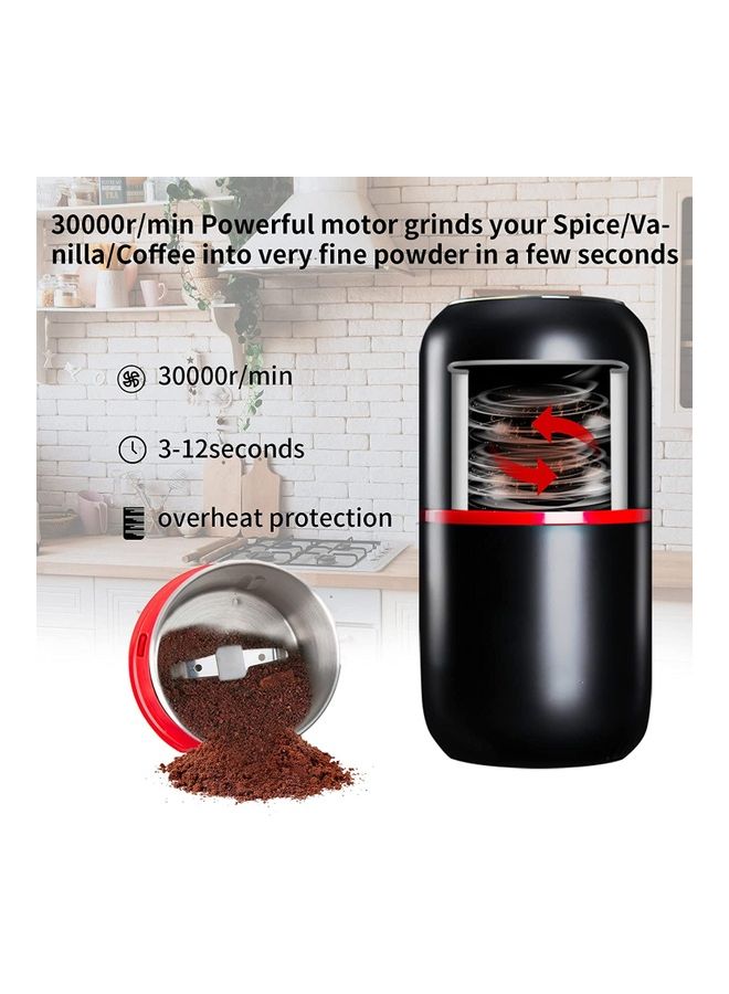 Electric Multifunctional Kitchen Grinder Coffee Bean Grind Mill 0.05 kg 150.0 W Grinder2202196 Black